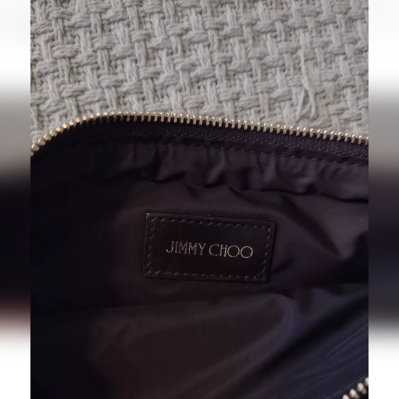 Jimmy Choo Cosmetic satin like pouch NWT authentic - Picture 2 of 5